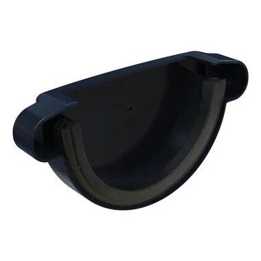 Заглушка желоба универсальная графит RAL 7024 GLC PVC